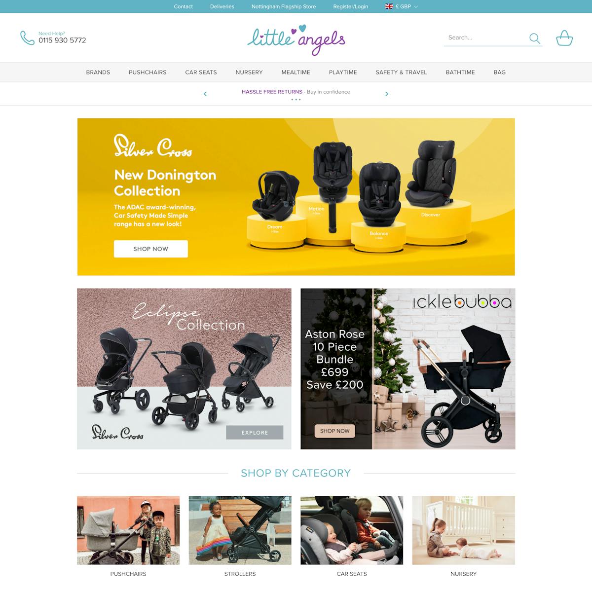 Litte Angels Prams Home Page