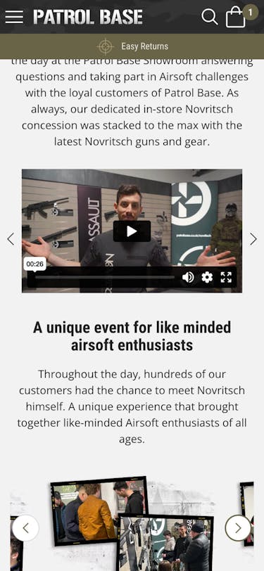 Patrol Base proudly hosted Novritsch for his first UK meet and greet