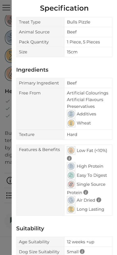 Proper Natural Product Specification