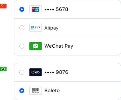 Adyen payment methods