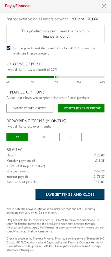 Finance Calculator Options 1
