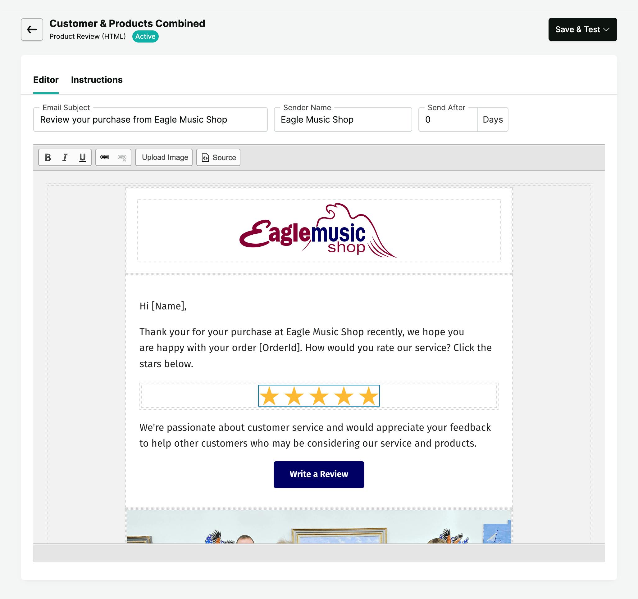 Reviews.io Customised Email Templates